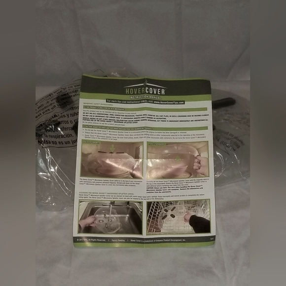Hover Cover Microwave Splatter Cover Magnetic Set of 2 - Picture 1 of 2